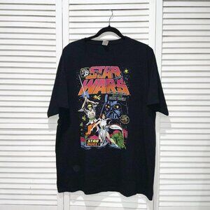 Star Wars Original Trilogy Comic Luke and Leia Graphic Tee Size XL